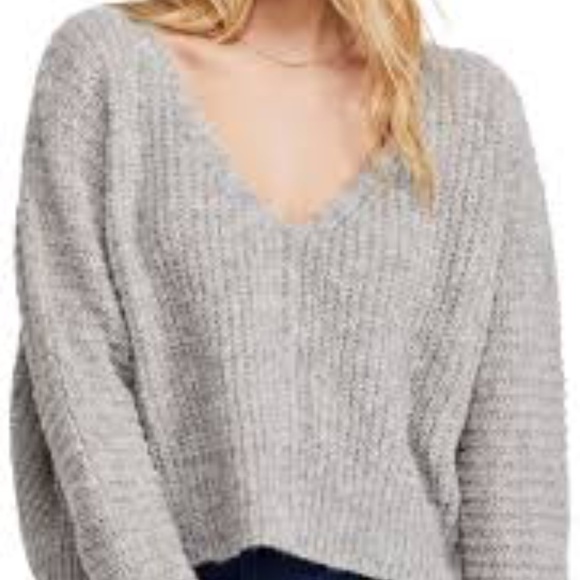 Free People Moonbeam V-Neck Sweater - Picture 1 of 8